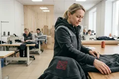 DTF на флисе толстовки — макро