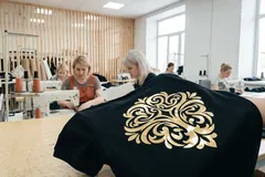 Металлизированная плёнка золото — макро