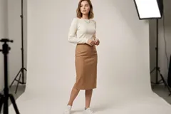 Женская юбка на модели
