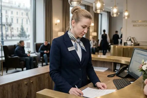 Ресепшен отелей — пошив униформы для администратора