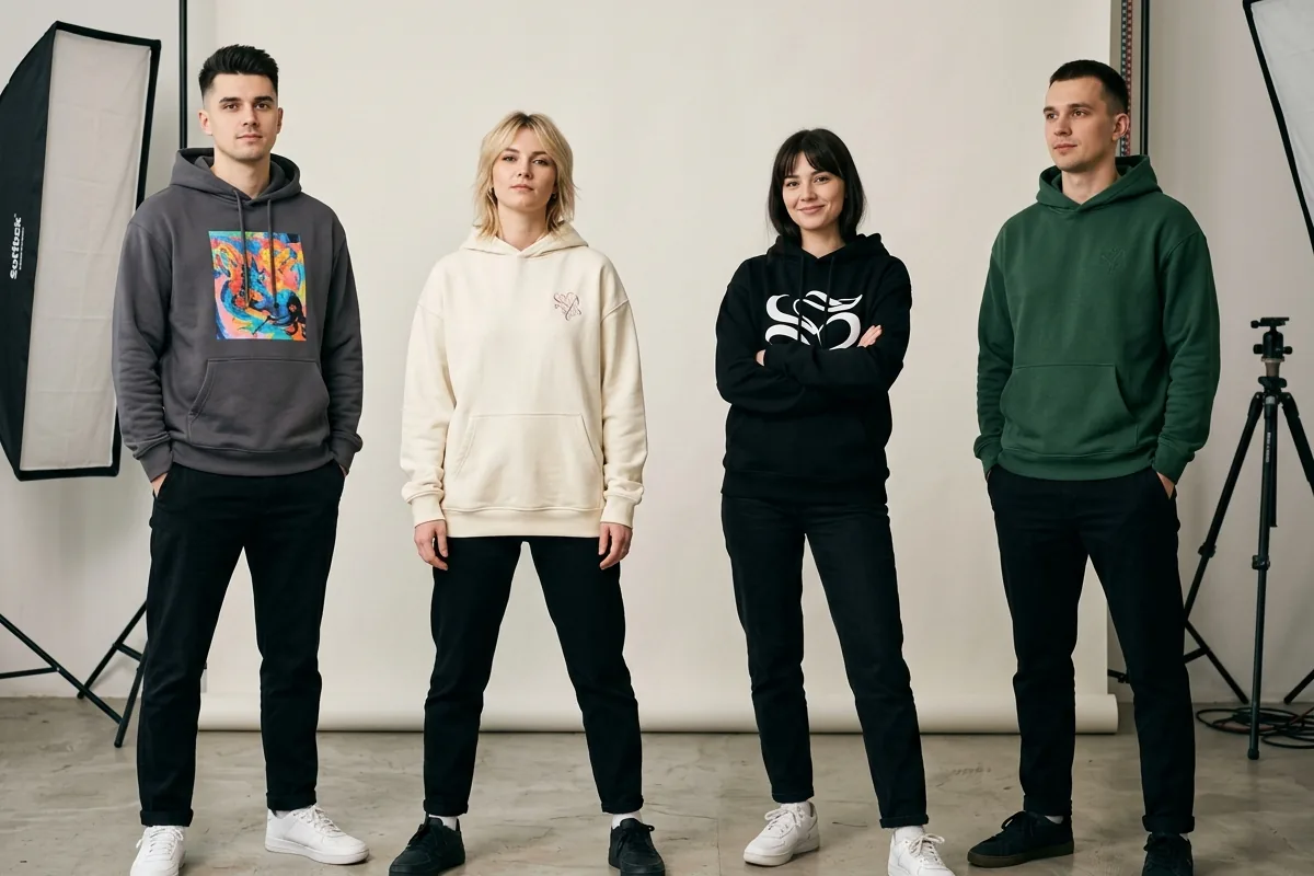 Худи с логотипом — корпоративный мерч, толстовки с DTF и вышивкой от Швейной фабрики «Наследие Сибири»